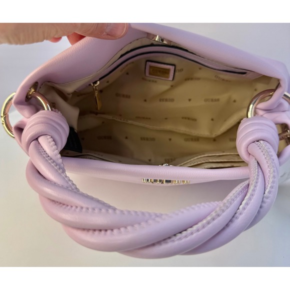 Guess Sansa Small Top Handle Crossbody MISSING LONG STRAP Soft Girl feminine - Picture 4 of 9